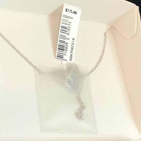 St Silver Crystal Butterfly Pendant Necklace NWT $175 - Picture 7 of 8
